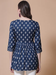 Ethnic Printed Peplum Top