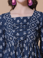 Ethnic Printed Peplum Top