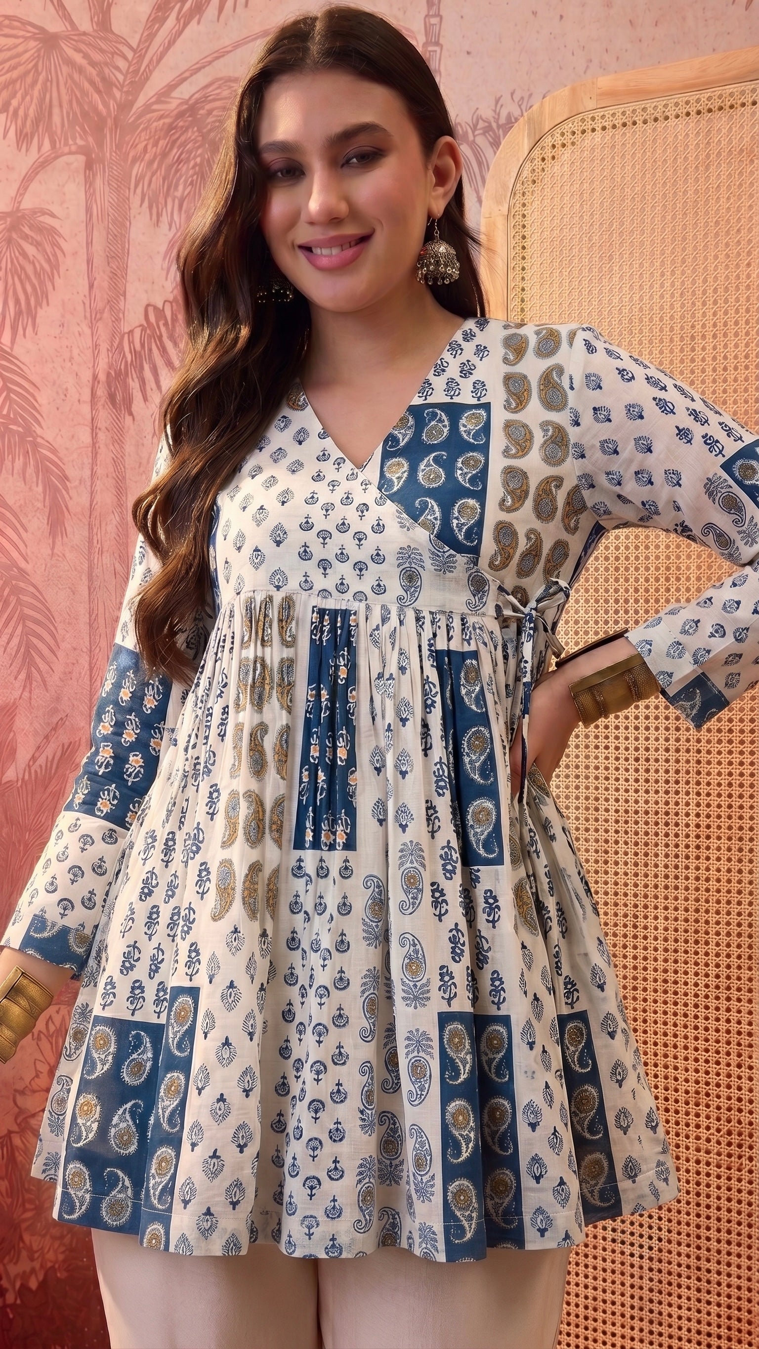 Premium Slab Cotton Wrap Style Top