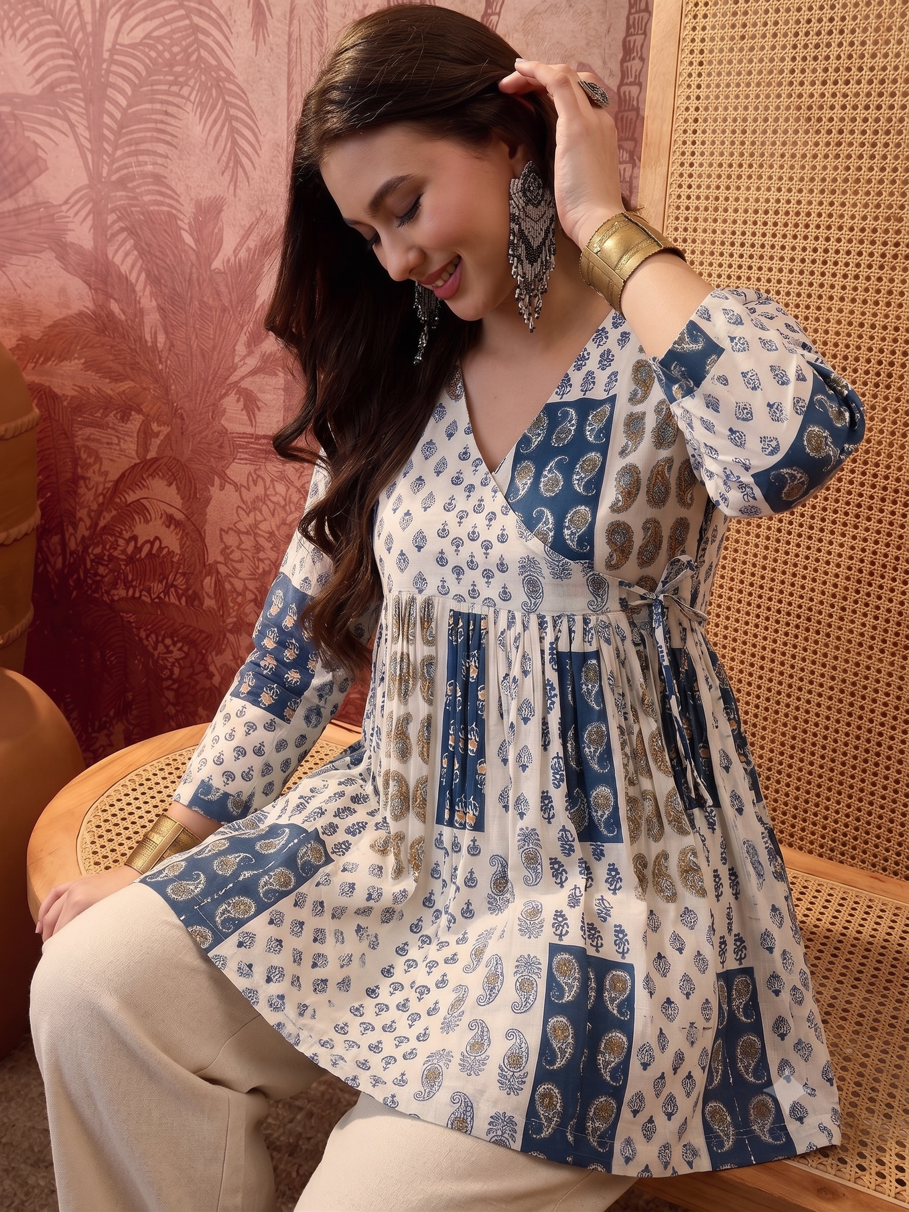 Premium Slab Cotton Wrap Style Top