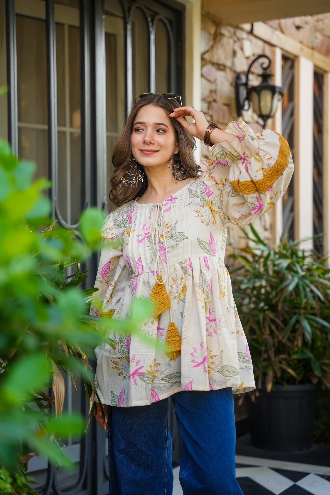 Bare Bloom Cotton Top