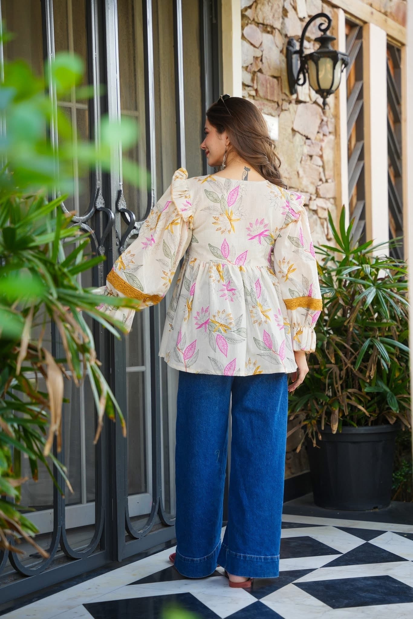 Bare Bloom Cotton Top