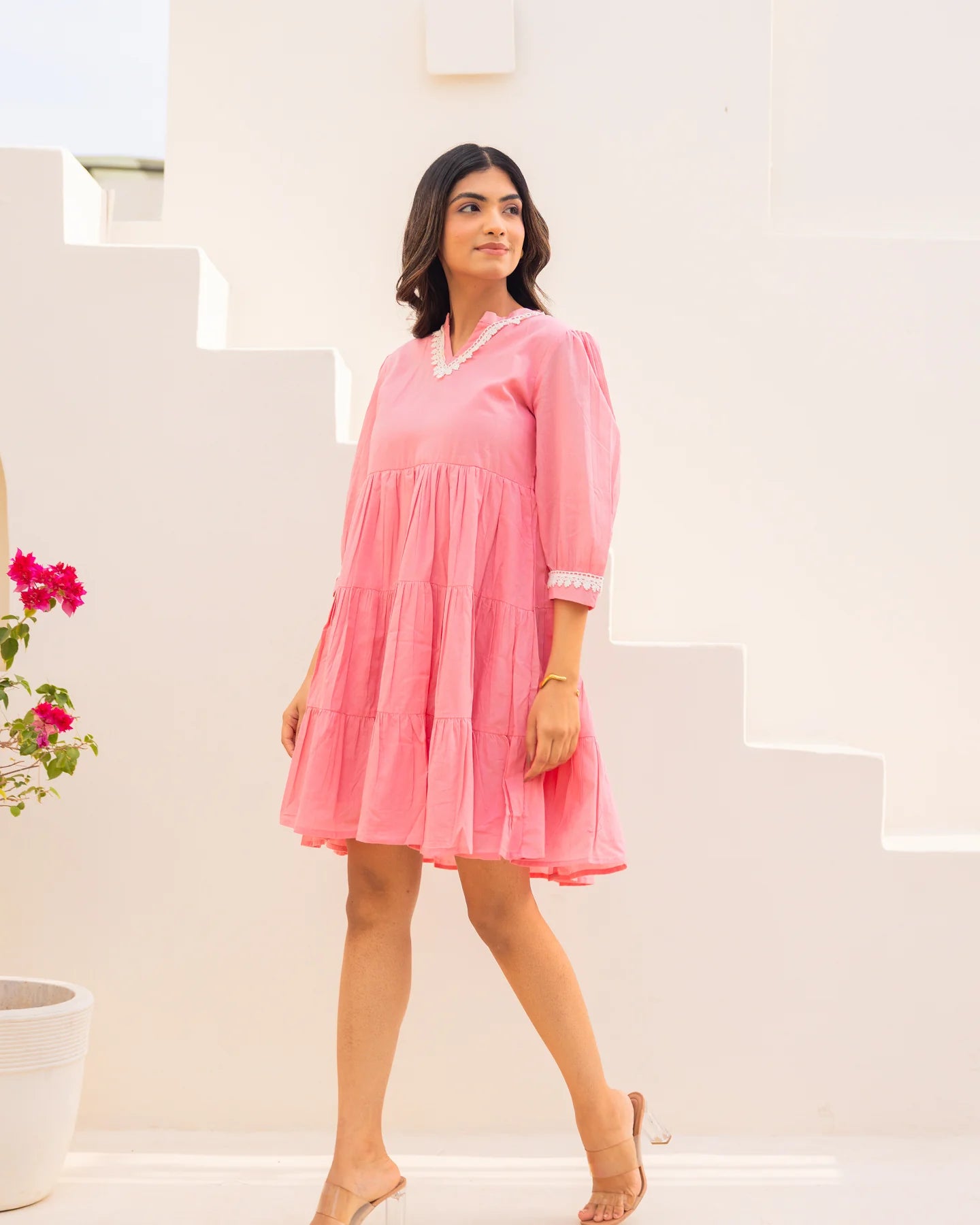 Light Pink cotton Dress