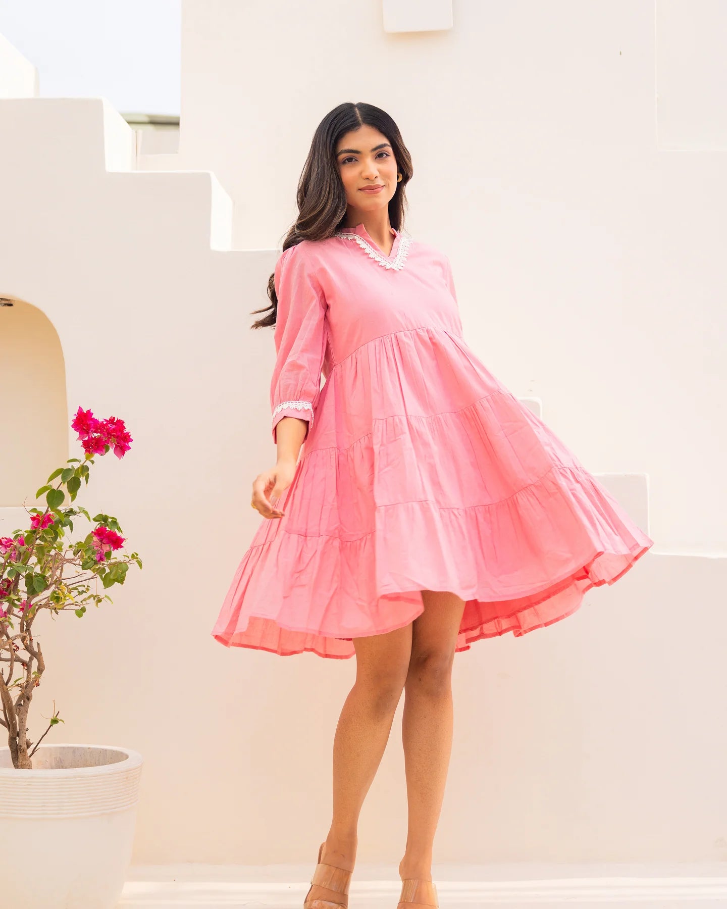 Light Pink cotton Dress