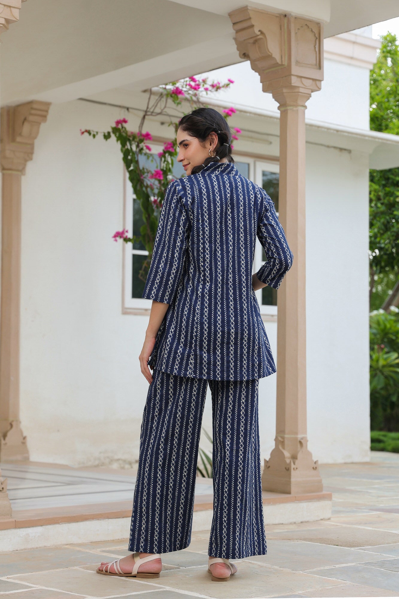 Blue cotton co-ord set