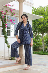 Blue cotton co-ord set
