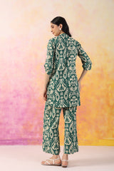 Green cotton co-ord